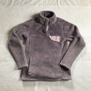 Women's Patagonia Re-Tool Snap-T Pullover Fleece Size XS Purple